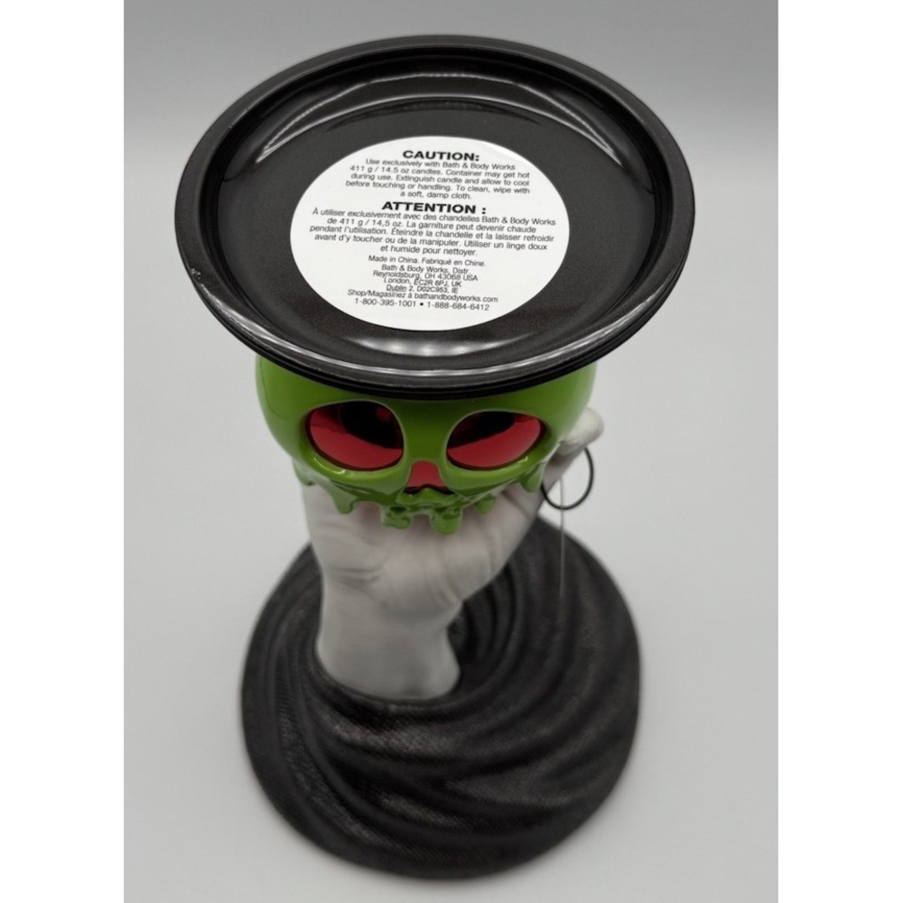 Bath & Body Works Disney Villains Poison Apple Skull Pedestal Candle Holder - Picture 9 of 16